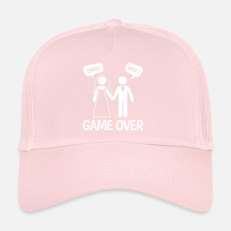Wedding Game Over Groom Trucker Cap