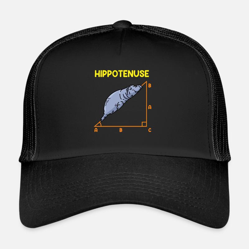 Math Hippo Professeur de mathématiques Hippotenuse Casquette trucker 