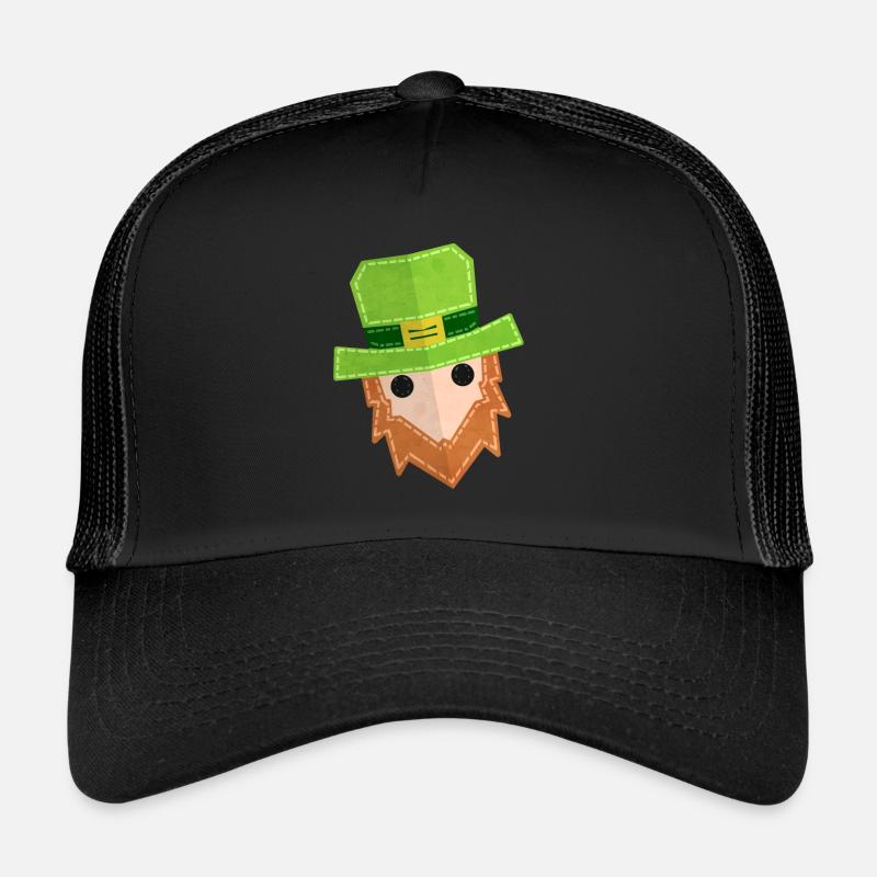 Patch de lutin peint pour la Saint-Patrick Casquette trucker 