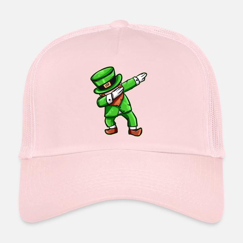 Kawaii Dabbing Leprechaun for St. Patrick's Day Trucker Cap