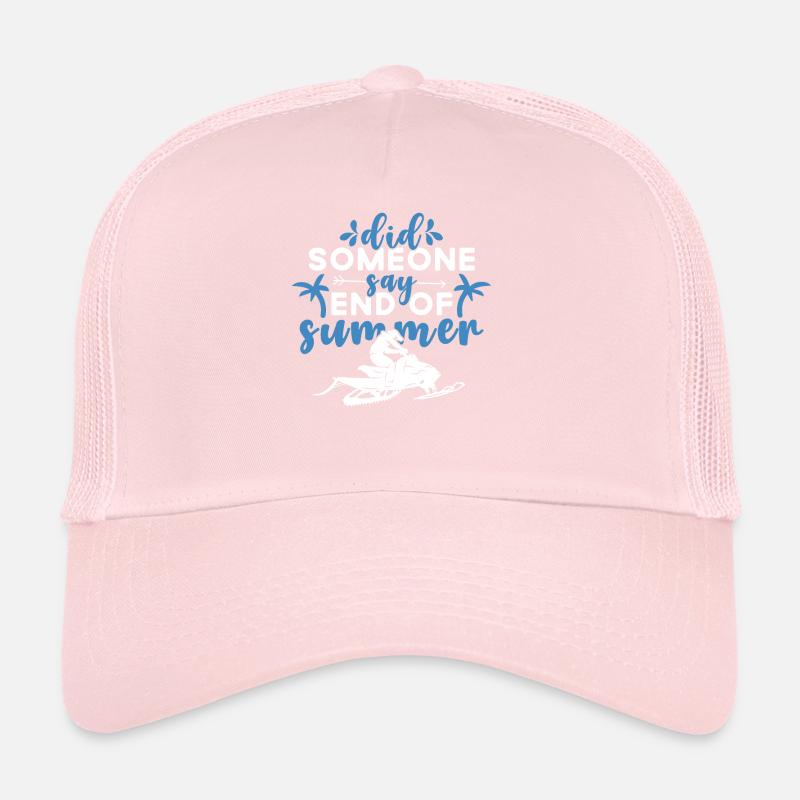 Snowmobile driver saying Trucker Cap
