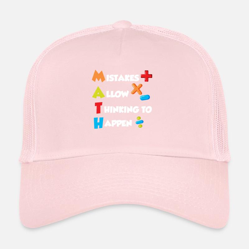 Mistakes allow Thinking to happen Mathematics Trucker Cap
