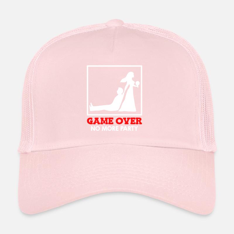 Game Over - Mariage de couple nuptial Casquette trucker 