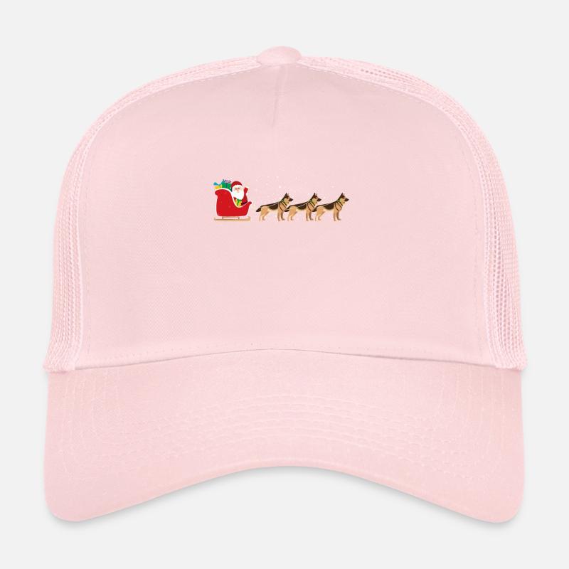 German Shepherd Christmas Sleigh - Funny Trucker Cap