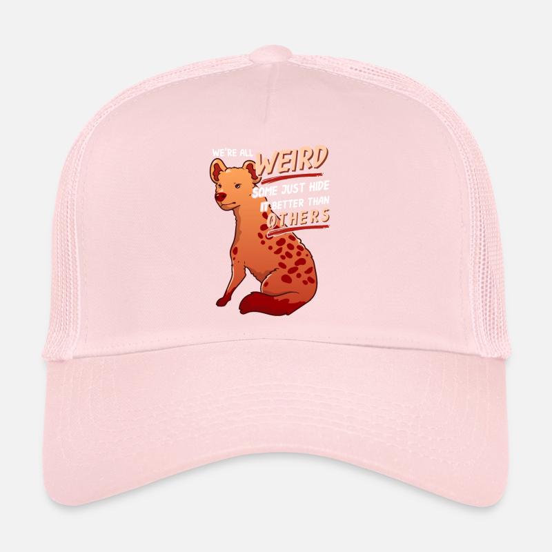 We're All Weird. Some just hide it. Funny fox Trucker Cap