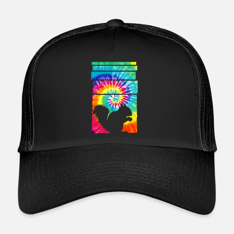 Écureuil Hippie Tie Dye Casquette trucker 