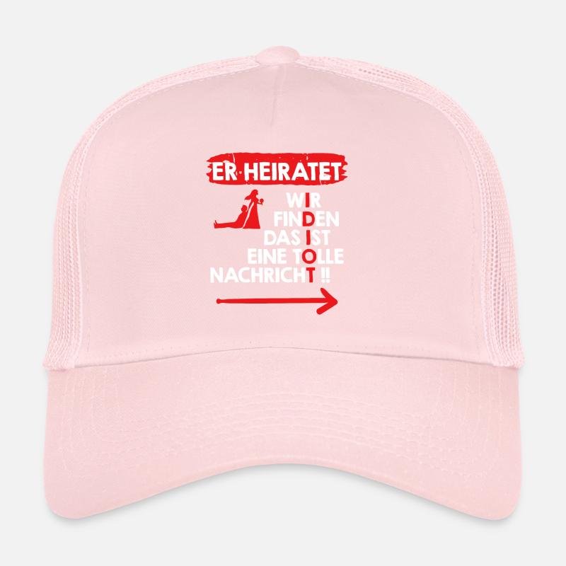 Der Idiot heiratet Bräutigam Junggesellenabschied Trucker Cap