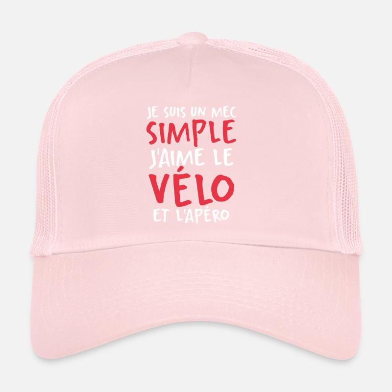 J'aime Le Vélo Et L'apéro Casquette trucker 