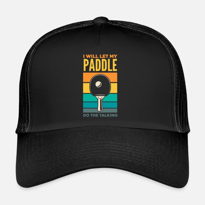 Cadeau de tennis de table amusant Casquette trucker 