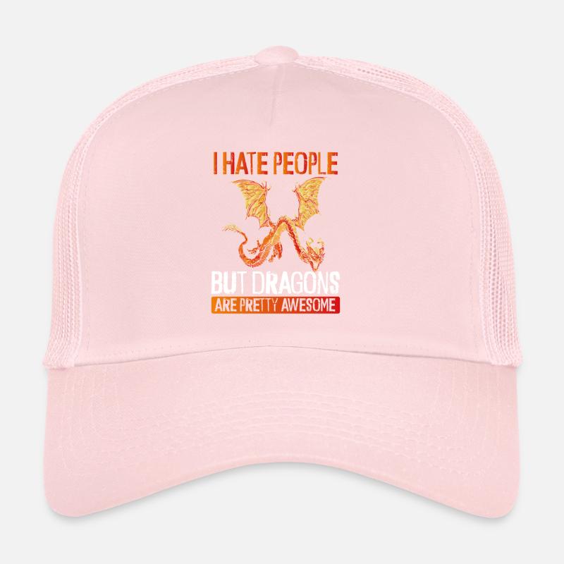Ich Hasse Menschen Außer Drachen Trucker Cap