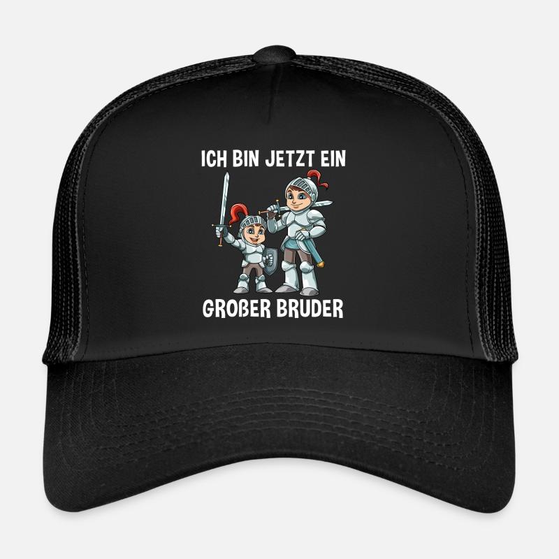 Ritter Großer Bruder - Ich bin jetzt ein Großer - Trucker Cap - Schwarz/Schwarz