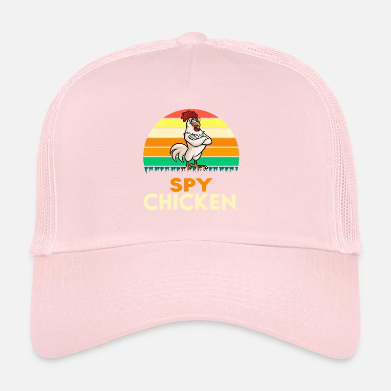 Spy Chicken High Spy Mode Au coucher du soleil Casquette trucker 
