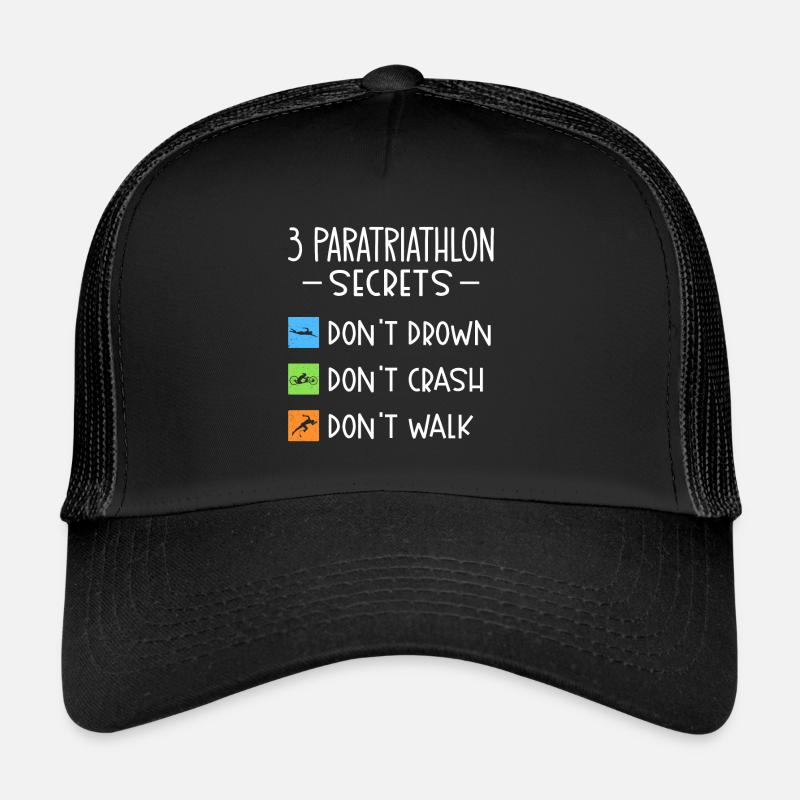 Les secrets du paratriathlon Ne pas se noyer, tomber Casquette trucker 