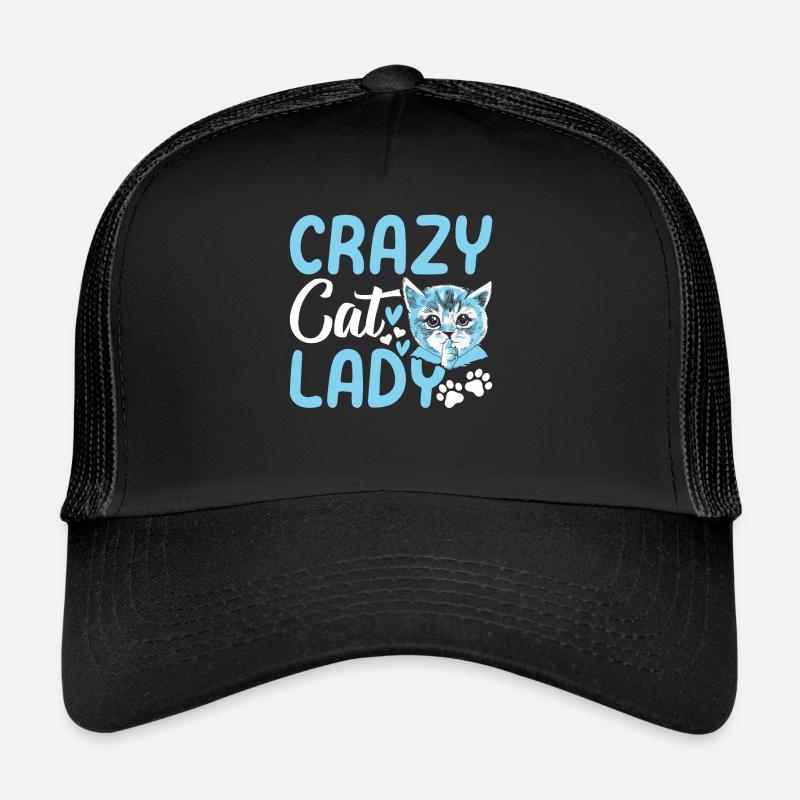 Crazy Cat Lady Cat Lady Chats mignons Casquette trucker 