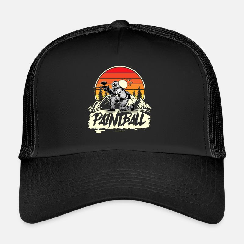 Paintball - Trucker Cap - Schwarz/Schwarz