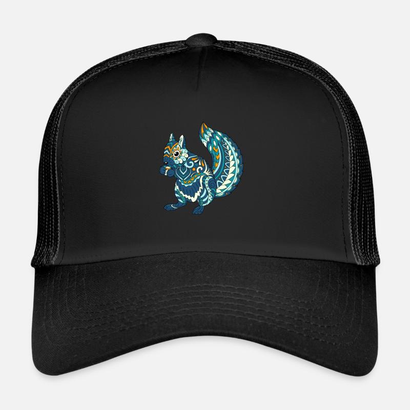 Squirrel - Trucker Cap - black/black