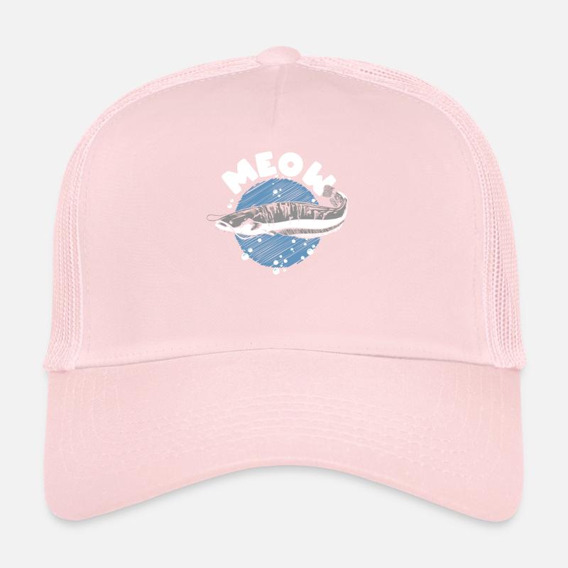 Miaou Poisson-chat Pêche Chasse au poisson Casquette trucker 