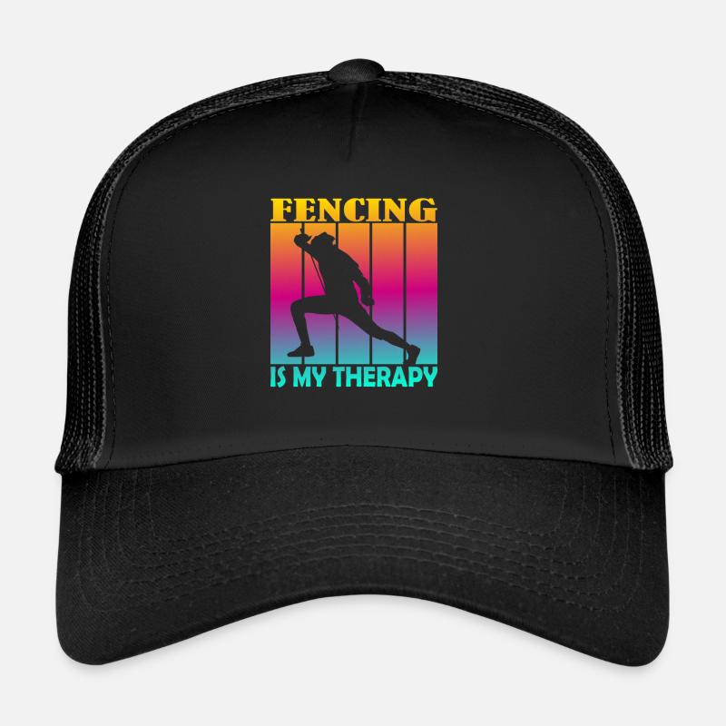 fencing is my therapy Trucker Cap