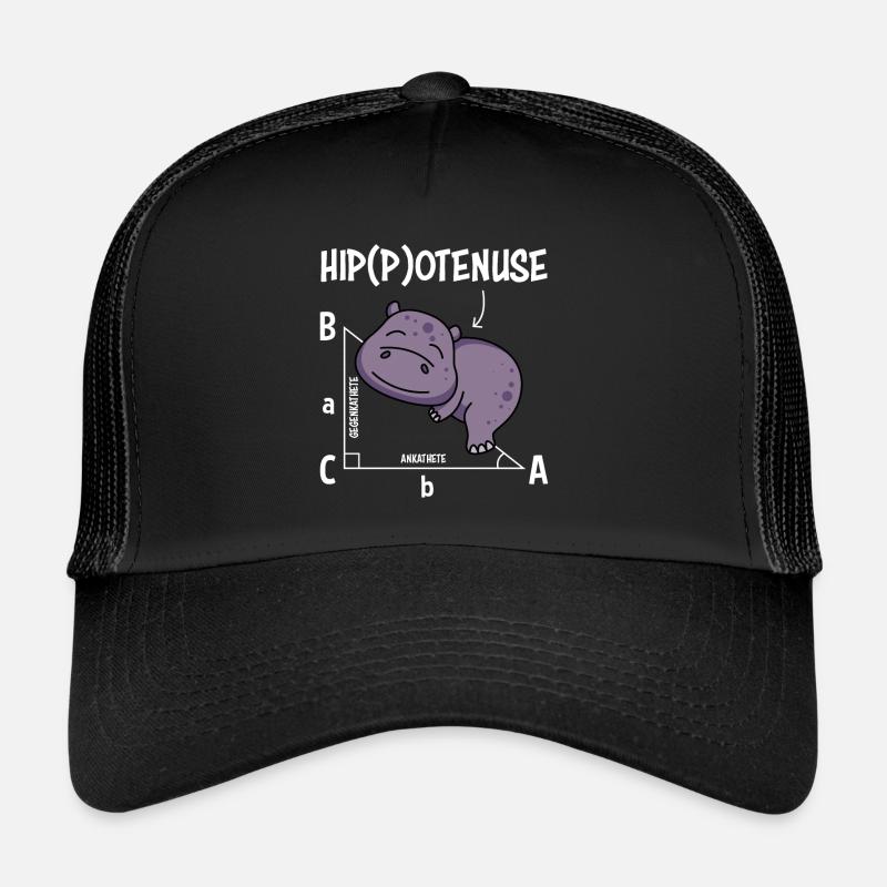 Professeur de mathématiques Hippotenuse Mathématiques Casquette trucker 
