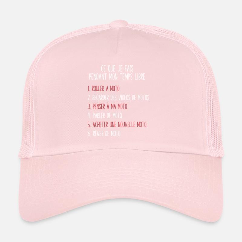 Moto Temps Libre Idée Cadeau Pour Motarde Casquette trucker 