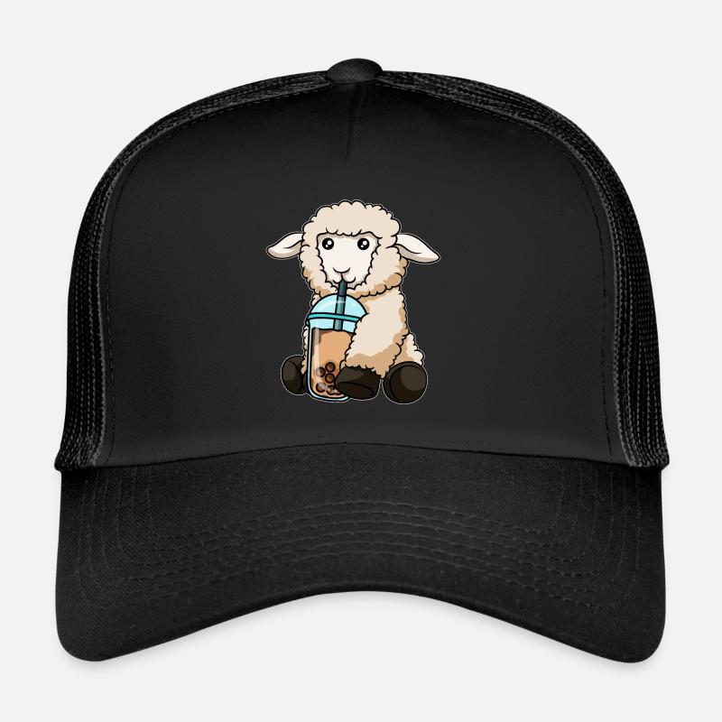 Kawaii Bubble Tea Mouton Casquette trucker 