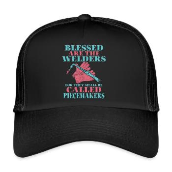 Schweißen Schweißer - Trucker Cap - Schwarz/Schwarz - Vorne