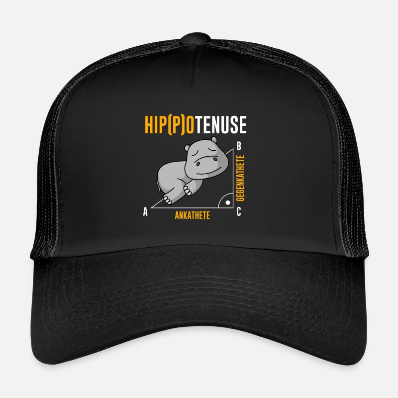 Nieldpferd Hippo Hippotenuse Algebra Mathelehrer Trucker Cap