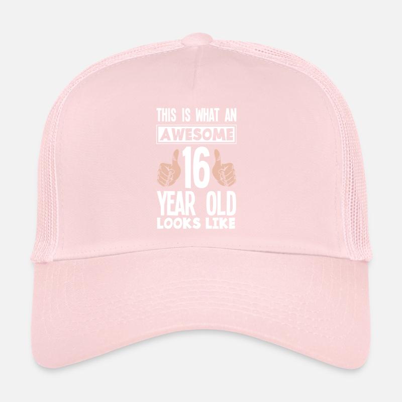 16e anniversaire Filles Garçons Casquette trucker 