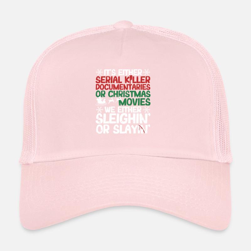 Either Serial Killer Documentaries Christmas Trucker Cap