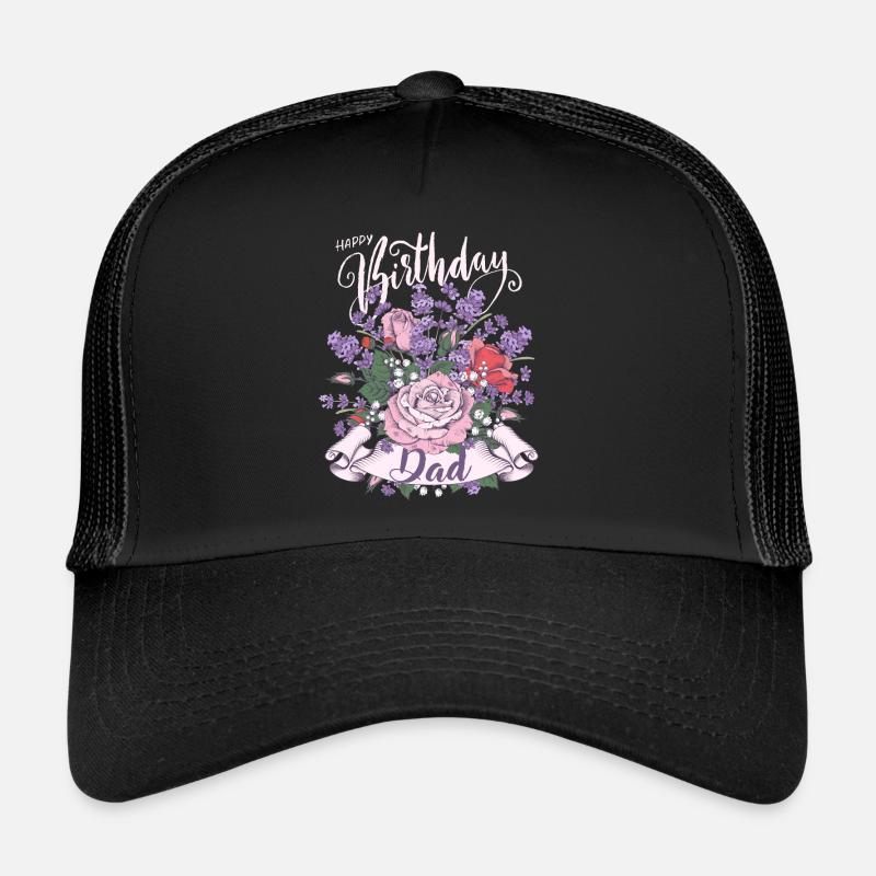 Geburtstag Happy-Birthday-Dad Vater-Vati Dad-Daddy Trucker Cap