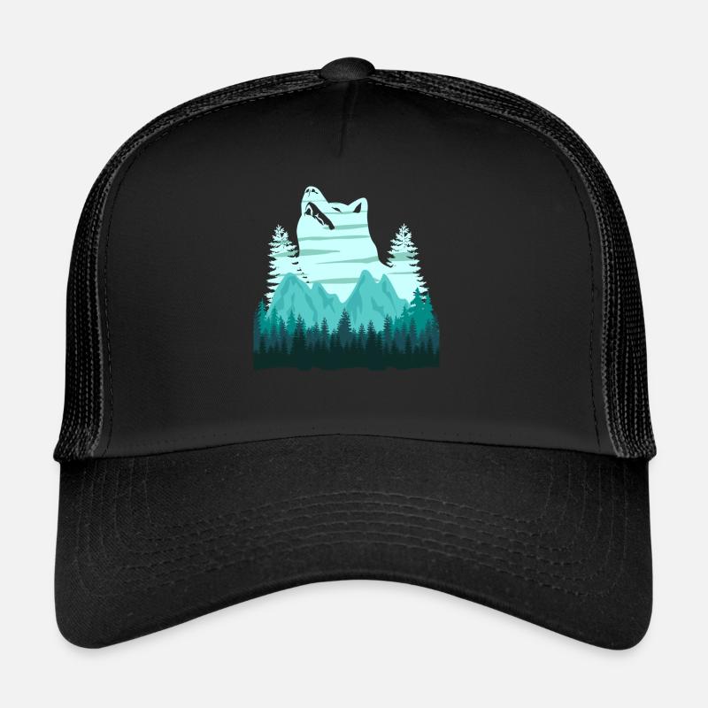 Chiens de berger des montagnes Blanches Casquette trucker 