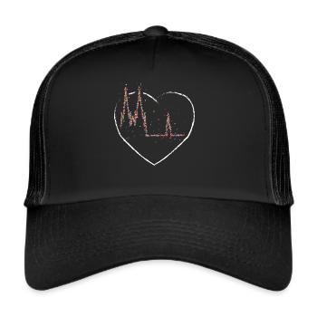 Cologne Colonia Cologne Kölle Cologne Cathedral Carnival - Trucker Cap - black/black - Front