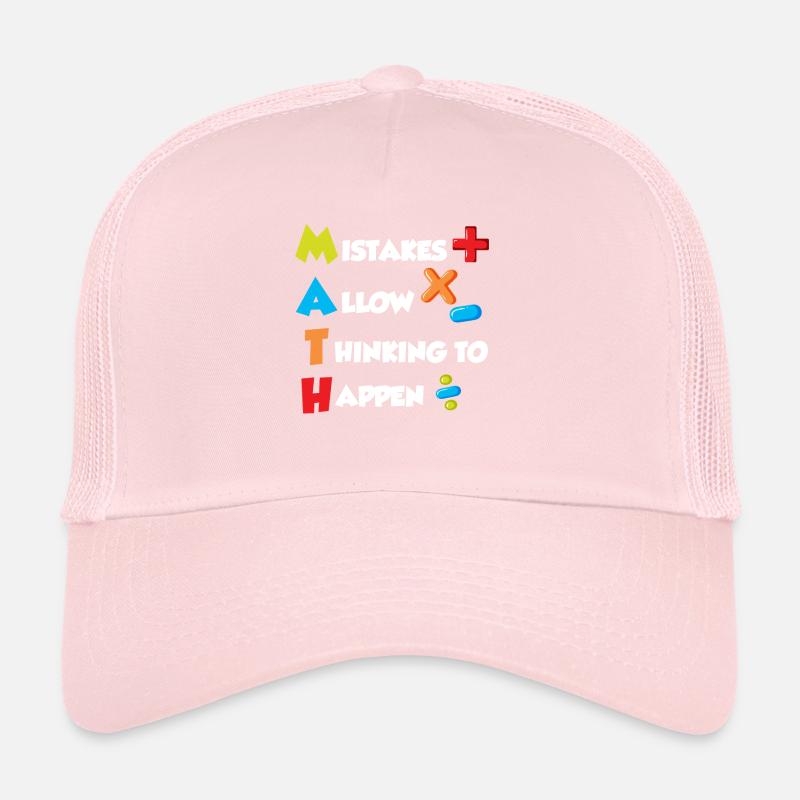 Mistakes allow Thinking to happen Mathematics Trucker Cap