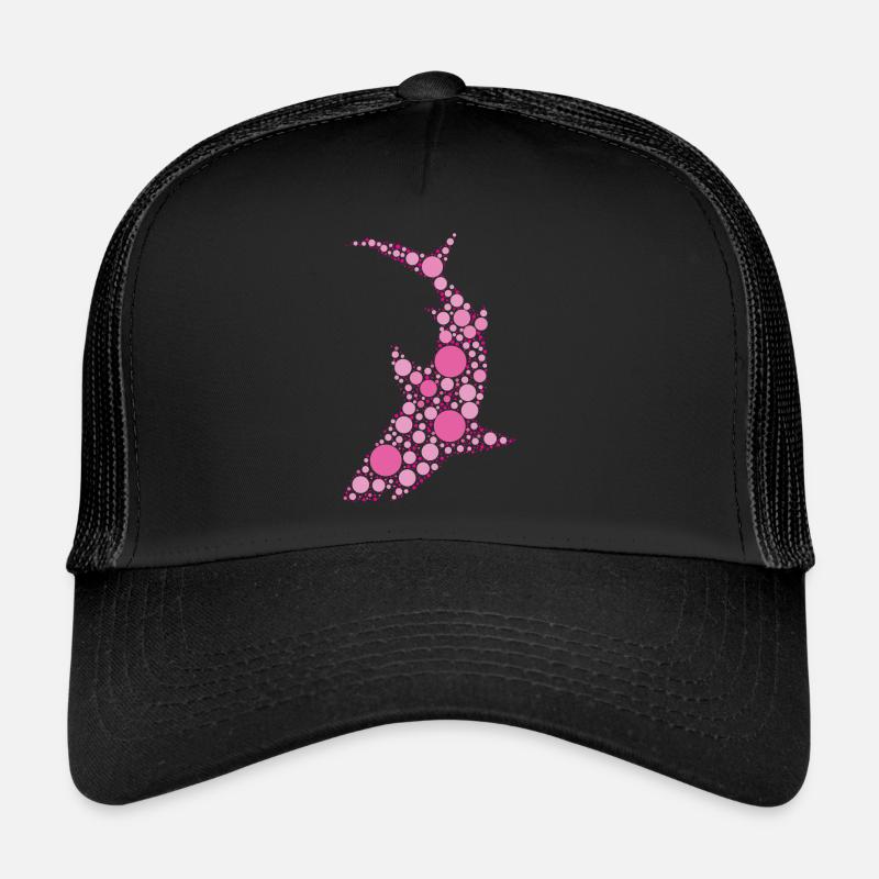 Art Pattern Colorful Shark International Dot Day Trucker Cap