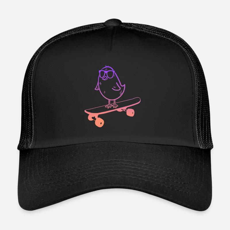 Skateboarding Tricks Skateboard Chick Skater Casquette trucker 