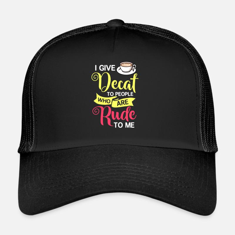 Entkoffeinierter Kaffee Koffein Koffeinfreier Trucker Cap