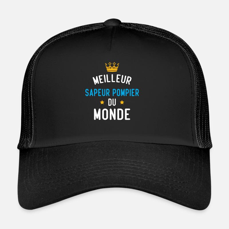 Cadeau Meilleur sapeur pompier du monde Casquette trucker 