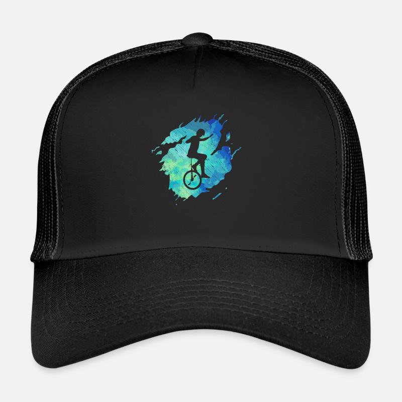Einrad - Trucker Cap - Schwarz/Schwarz
