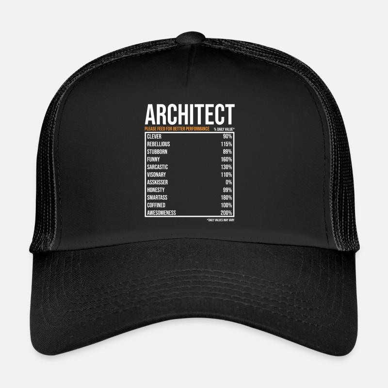 Architecte du jour Drôle d’architecte Casquette trucker 