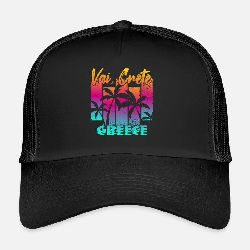 Vai Crète Grèce Casquette trucker 