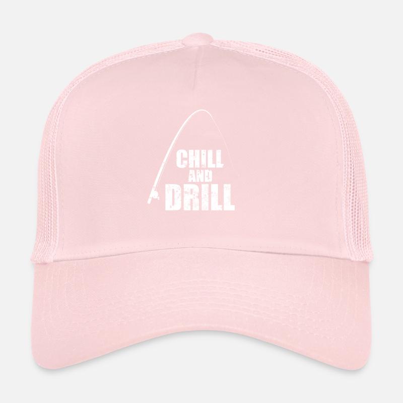 Drôle de dire pêcheurs et pêcheurs - Chill & Drill Casquette trucker 