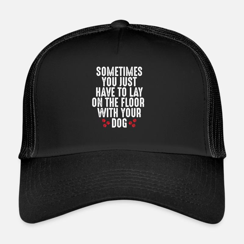 Allongez-vous avec votre chien sur le Casquette trucker 
