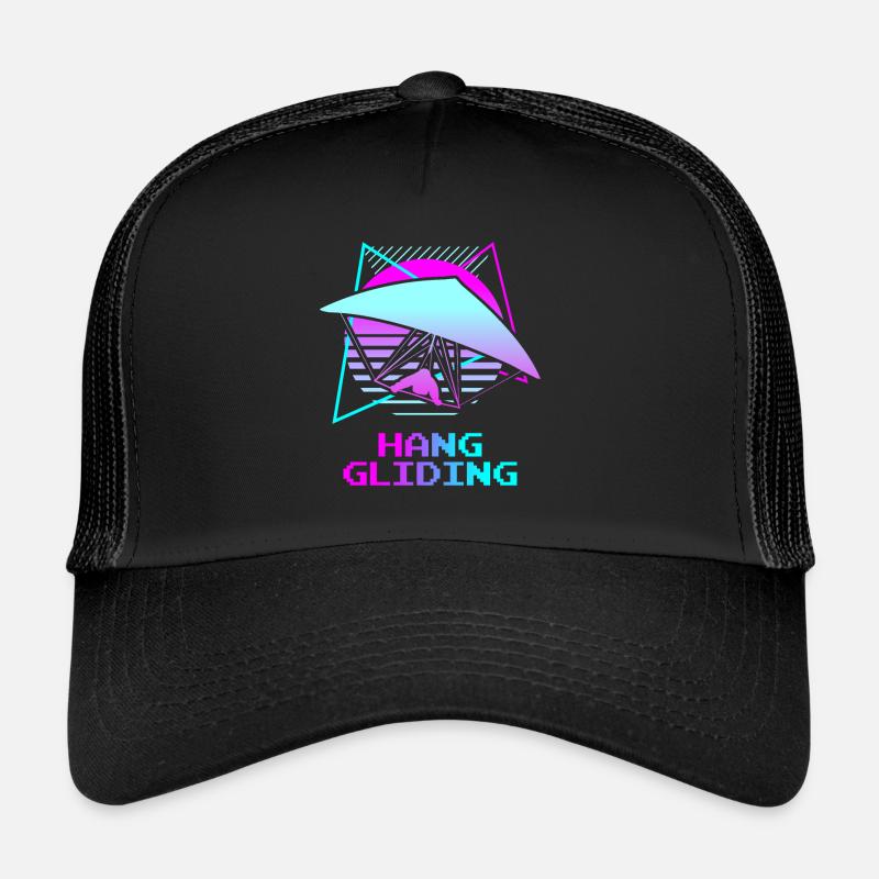 Retro Vintage Classic Hang Gliding Hang Glider Trucker Cap