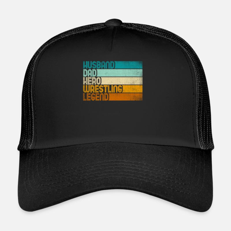 Retro Mari Papa Héros Légende de la Lutte Casquette trucker 