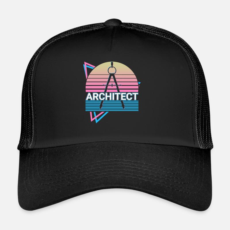Architecte Architecture Rétro Casquette trucker 