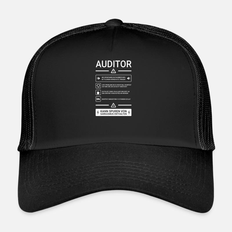 Auditor I Audit Motiv für internen oder externen - Trucker Cap - Schwarz/Schwarz