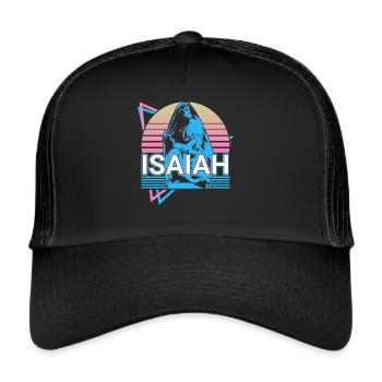 Isaïe Israélite Prophète Juif Juif - Casquette trucker  - noir/noir - Devant