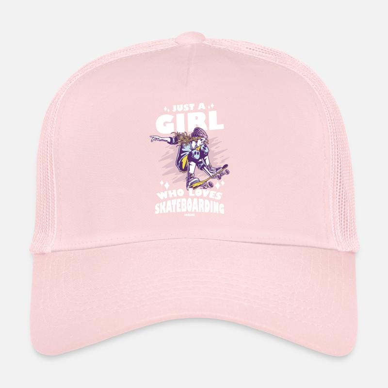 skate halfpipe cool girl Trucker Cap