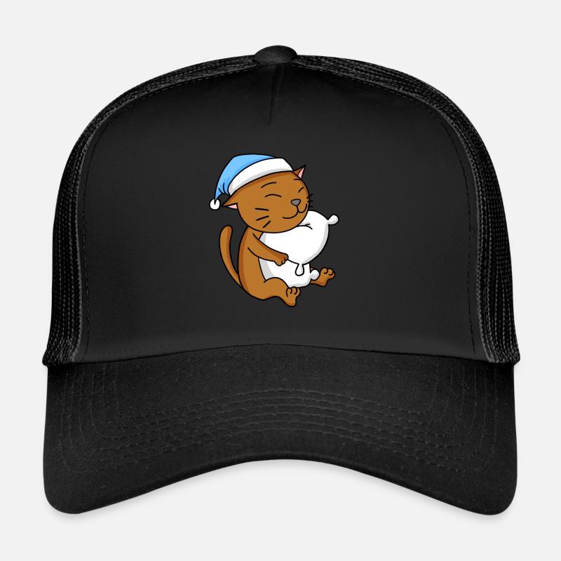 Chat race de chat Chat Abyssin Casquette trucker 