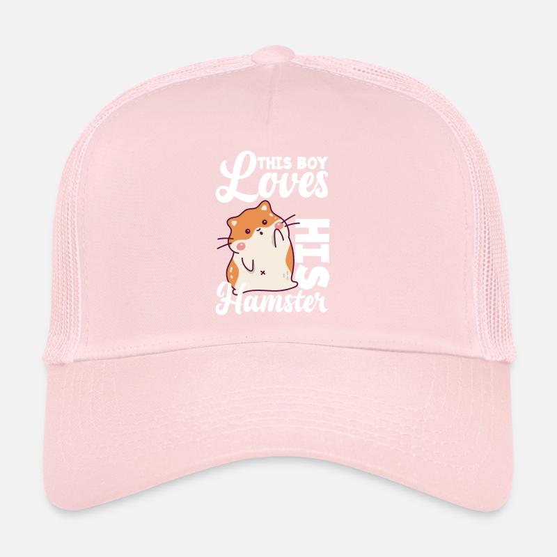 This boy loves his hamster Trucker Cap